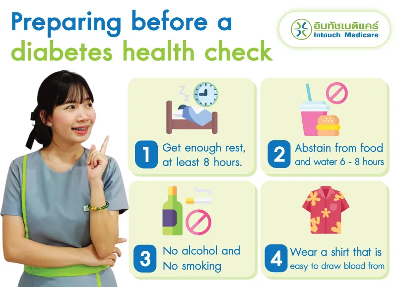 Preparation before health check-up diabetes