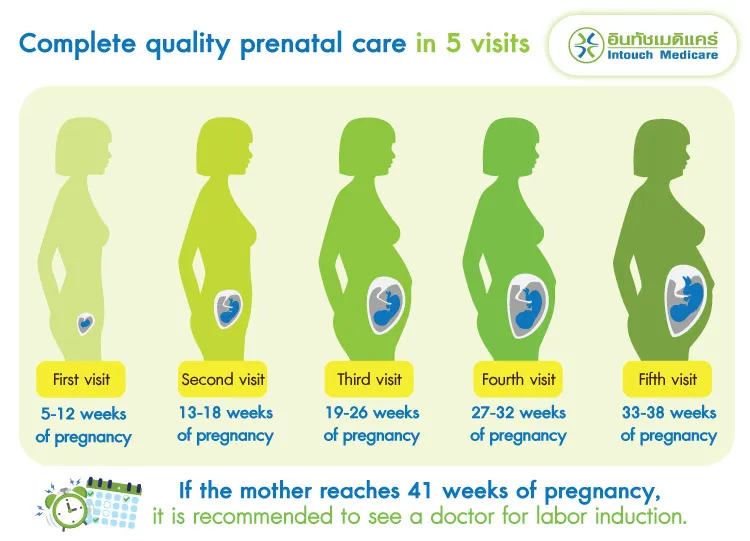 least five quality prenatal care visits 