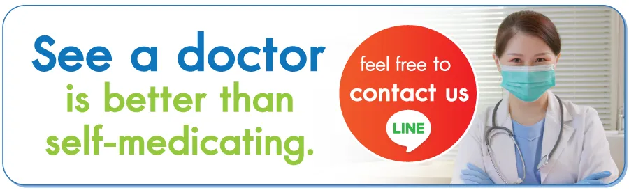 Seeing a doctor is better than self-medicating. Seeing a doctor is better than self-medicating.