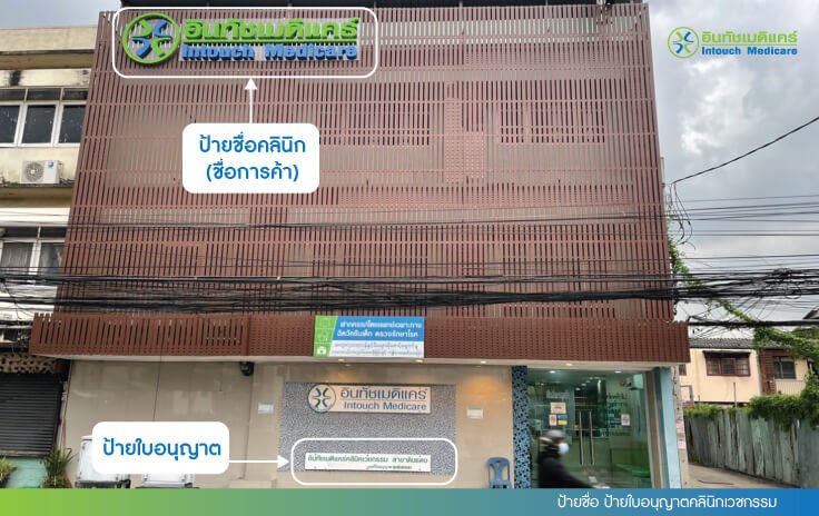 ป้ายชื่อ ป้ายใบอนุญาติคลินิกเวชกรรม ป้ายชื่อ ป้ายใบอนุญาติคลินิกเวชกรรม