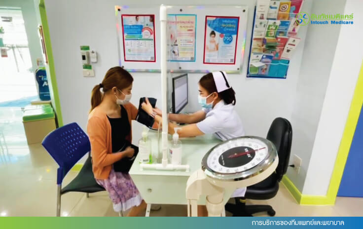 การบริการของทีมแพทย์และพยาบาล การบริการของทีมแพทย์และพยาบาล