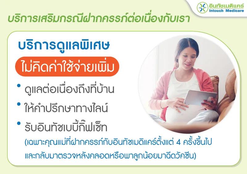 บริการเสริม ฝากครรภ์ต่อเนื่อง บริการเสริม ฝากครรภ์ต่อเนื่อง